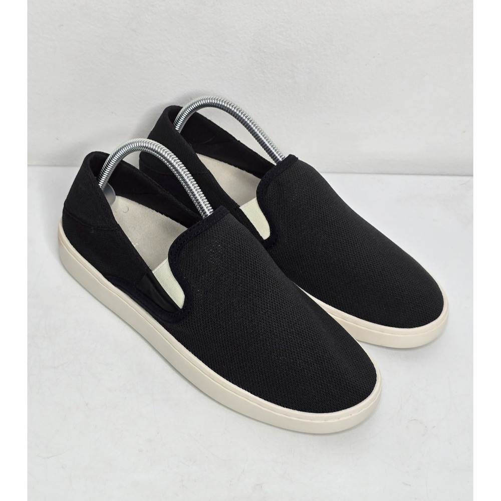 OluKai Pehuea Women's 10 Slip-On Mesh Sneakers Black Comfort Shoes 20271-40V2